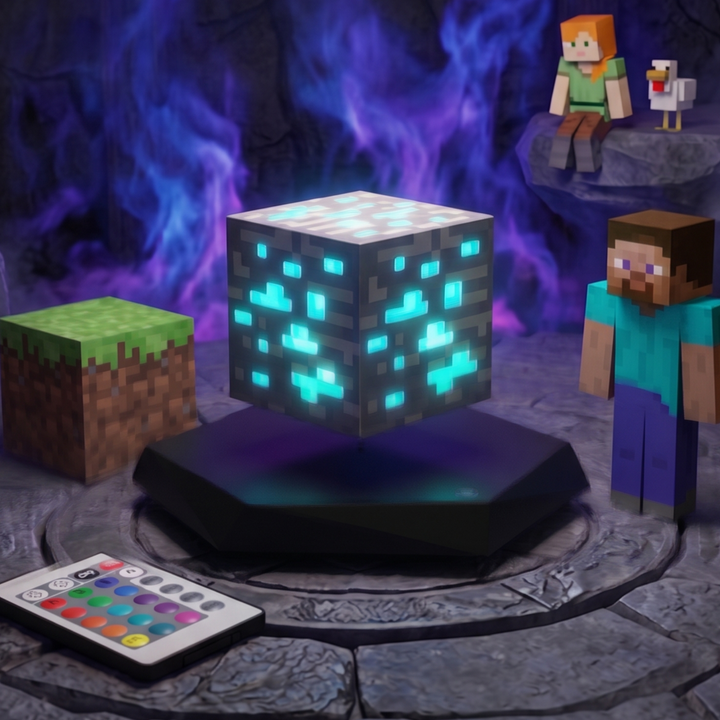 Minecraft 懸浮鑽石礦夜燈(預購)