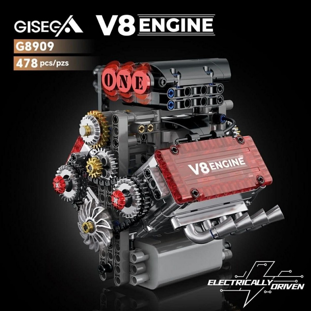 V8引擎積木