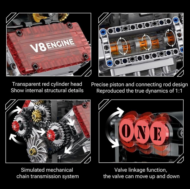 V8引擎積木