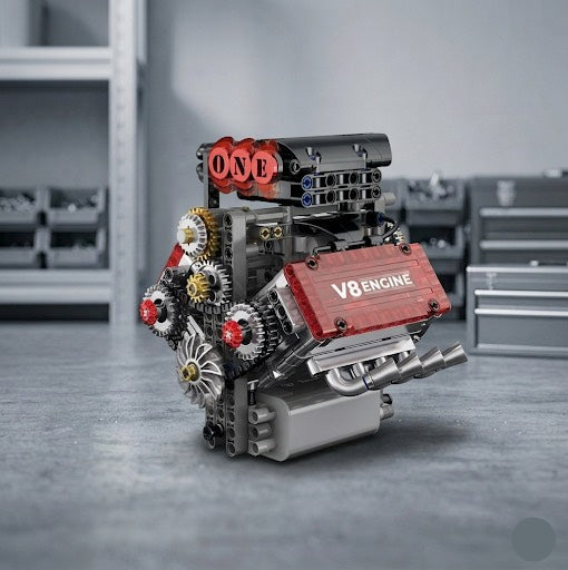 V8引擎積木